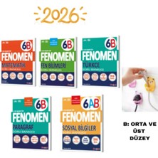 Fenomen Yayınları 6.sınıf Tüm Dersler B Serisi Tür-Mat-Fen-Sosyal-Paragraf Set Fiş Tutuculu
