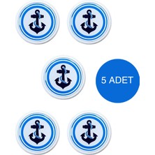 5 Adet Çapa Çocuk Odası Mobilya Kulbu Seti - Abs Plastik Tekli Düğme Dolap ve Çekmece Kulpları