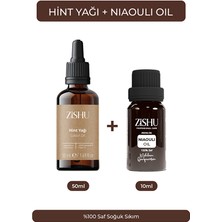 Doğal Hint Yağı 50 ml + Niaouli Yağı 10 ml – %100 Saf & Analizli Ikili Set