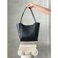 Bachus Suni Deri Yumaşak Kumaş Kol ve Omuz Çantası