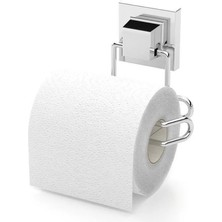 Tekno Tel EF-271 Krom Tuvalet Kağıtlık | Yapışkanlı/vidalı Deliksiz Metal Wc Kağıt Tutucu