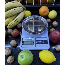 10KG Mutfak Tartısı, 1gr Hassasiyet, Paslanmaz, Kefenli, Pratik Kullanım
