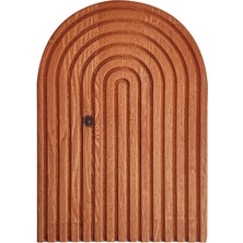 Büyük Koyu Kahverengi Gökkuşağı Sunum Tahtası 30X18 cm