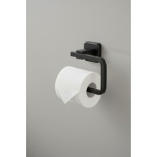 Kare Serisi Mat Siyah Wc Kağıtlık | Paslanmaz Banyo Tuvalet Kağıdı Tutacağı 5 Yıl Garanti