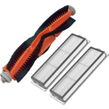 Xiaomi Ile Uyumlu Mi Robot Vacuum-Mop 2 Ultra STYTJ05ZHMHW Robot Süpürge Ana Rulo Fırça Hepa Filtre 2 Adet