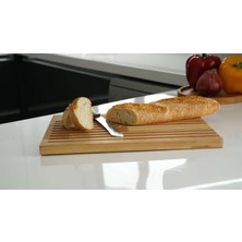 Ahşap Ekmek Kesme Tahtası, Oluklu Sunum ve Kesim Pano