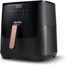 8l Dijital Air Fryer, Sağlıklı ve Pratik Pişirme Cihazı, Siyah