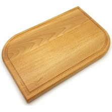 El Yapımı Ahşap Kayın Ağacı Sunum ve Kesme Tahtası 35X23X2 cm