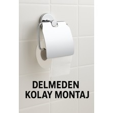 Primeaks Yapışkanlı Tuvalet Kağıtlık – Delmeye Son! Kolay Montaj