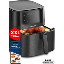 Geniş 7l Xxl Airfryer, Dokunmatik Kontrol, 10 Ön Ayarlı, Sıcak Hava Fritözü