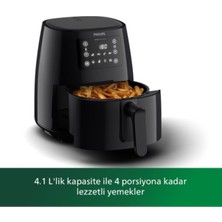Airfryer 3000 Serisi, 0.8kg, 4.1l Kapasiteli, Siyah, Pratik ve Sağlıklı Kullanım