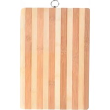 Şık Ahşap Kesme ve Sunum Tahtası, Dekoratif Mutfak Için 34X24 cm