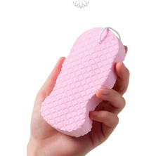 Lotravia Banyo Vücut Duş Süngeri Sihirli Vücut Ölü Deri Sökücü Vücut Masaj Peeling Süngeri Gri