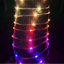 Helios Dış Mekan Yılbaşı Rgb LED Işık 10 Metre USB Girişli ( Şeffaf ve Esnek Pvc Kaplıdır. Su Geçirmez )