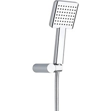 Tema Tetra Mafsallı Duş Takımı Seti Krom | Kireç Kırıcılı Duş Başlığı ve Çift Kenetli Spiral Hortum