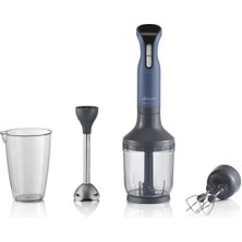 Arzum Prostick 1000W Ergonomik Çubuk Blender Seti - Derin Mavi
