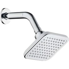 Tema Twin Ankastre Duş Başlık Başlığı Krom | Duvara Montajlı Modern Tepe Duşu Seti