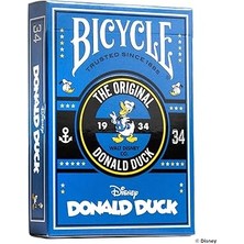 Bicycle Seti + Bicycle Disney Klasik Donald Duck Oyun Kartları + 3 Deste
