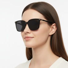 Daniel Klein DK4337-1 Siyah Slim Edge Grande Kare Model Graceful Kadın Güneş Gözlüğü