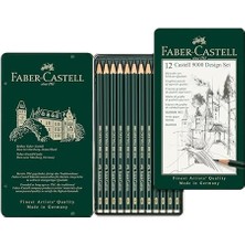 Faber-Castell Seti + Faber-Castell 9000 Design Set (5b-5h), Naturel / Siyah + 7 Ürün