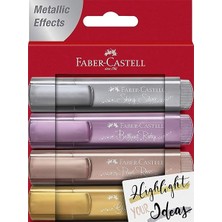 Faber-Castell Seti + Faber-Castell Fosforlu Kalem 46 Metalik Renk 4'lü + 7 Ürün