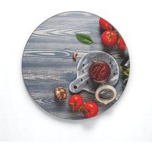 Temperli Cam Daire Kesme ve Sunum Tablası, Şık ve Kullanışlı Ürün