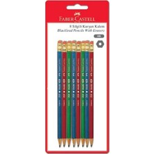 Faber-Castell Seti + Faber-Castell Kurşun Kalem 8'li, Silgili + 21 Ürün