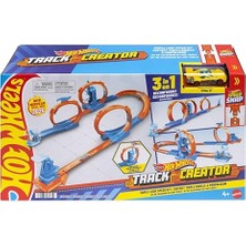Hot Wheels Seti + Hot Wheels Track Creator Triple Loop Kit, JDW39 + 1 Ürün