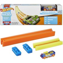 Hot Wheels Seti + Hot Wheels Track Builder Temel Pist Seti, 10 Adet Pist Pa... + 3 Ürün