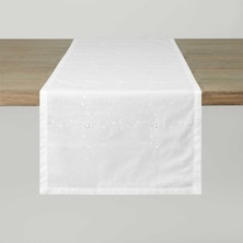 Linens Petunıa 45X170 cm Runner Kırık Beyaz