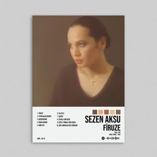 Orendart Sezen Aksu - Firuze Albüm Spotify Çerçeveli - Çerçevesiz Poster Tablo