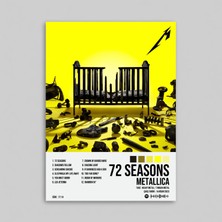 Orendart Metallica - 72 Seasons Albüm Spotify Çerçeveli - Çerçevesiz Poster Tablo