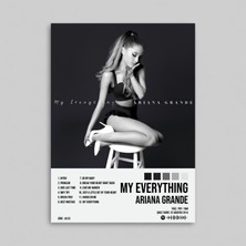 Orendart Ariana Grande - My Everything Albüm Spotify Çerçeveli - Çerçevesiz Poster Tablo