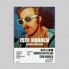 Orendart Cem Karaca - Konser Kayıtları 1 Albüm Spotify Çerçeveli - Çerçevesiz Poster Tablo