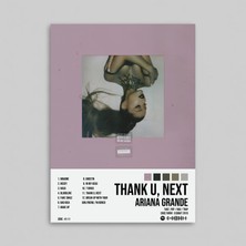 Orendart Ariana Grande - Thank U, Next Albüm Spotify Çerçeveli - Çerçevesiz Poster Tablo