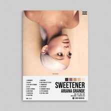 Orendart Ariana Grande - Sweetener Albüm Spotify Çerçeveli - Çerçevesiz Poster Tablo
