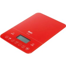 Kırmızı Dijital Yemek Tartısı, Hassas Ölçüm ve Şık Tasarım