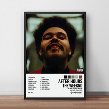 Orendart The Weeknd - After Hours Albüm Spotify Çerçeveli - Çerçevesiz Poster Tablo