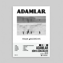 Orendart Adamlar - Dünya Günlükleri Albüm Spotify Çerçeveli - Çerçevesiz Poster Tablo