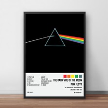Orendart Pink Floyd The Dark Side Of The Moon Albüm Spotify Çerçeveli - Çerçevesiz Poster Tablo