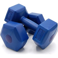 Marsilyan 2kg Plastik Köşeli Dambıl 2 Parça (4940)