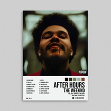 Orendart The Weeknd - After Hours Albüm Spotify Çerçeveli - Çerçevesiz Poster Tablo