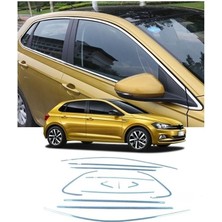 Vw Polo Aw Cam Çerçevesi Kenar Çıtası Krom Tamtur 2018+ 12 Parça
