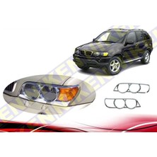 Unc Bmw x5 e53 far çerçevesi krom 2000/ 2003 abs krom