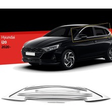 Hyundai I20 Cam Çerçevesi Kenar Çıtası Krom Tamtur 2019+ 14 Parça