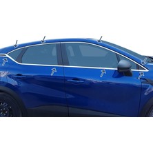 Renault Captur Cam Çerçevesi Kenar Çıtası Krom Tamtur 2021+ 18 Parça