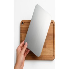 Şık ve Dayanıklı Ahşap Çelik Kesim ve Sunum Tahtası