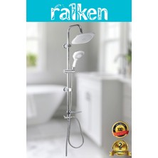 Ralken Beyaz Lüx Robot Duş Seti - Yağmurlama Tepe Duş Takımı