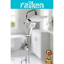 Ralken Krom Lüx Robot Duş Seti - Yağmurlama Tepe Duş Takımı