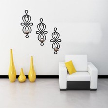 Feyza Design Şık Ahşap Lazer Kesim Mumluk ve Şamdan, Modern Dekorasyon Için
